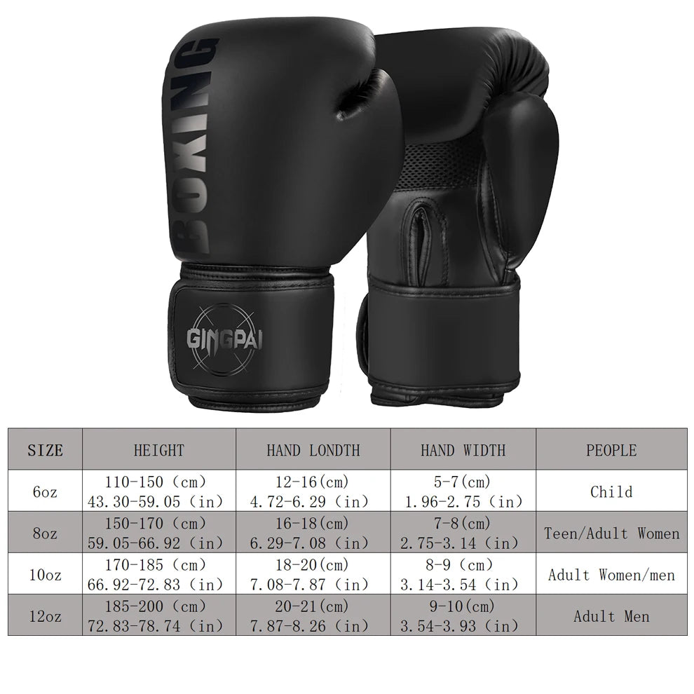 6/8/10/12oz Professional Boxing Gloves