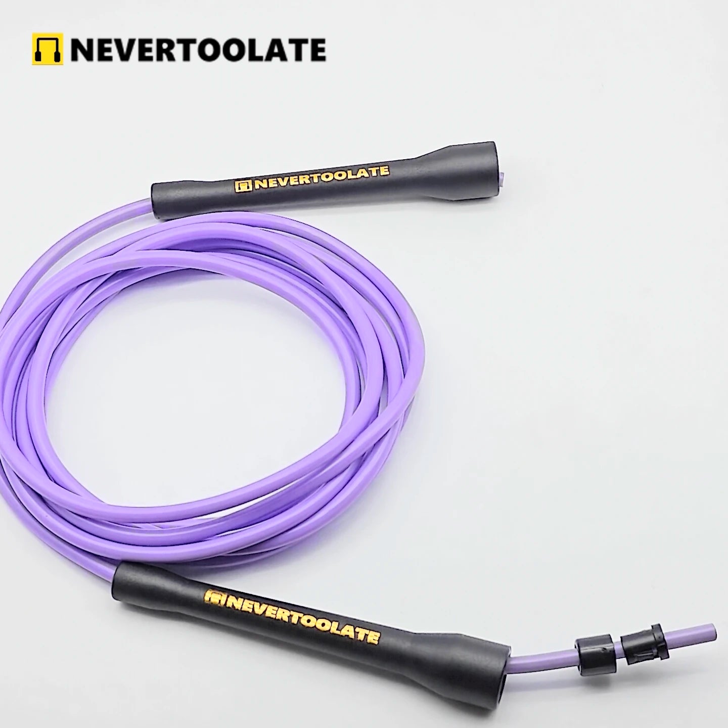 NEVERTOOLATE BOXING ROPE fitness nylon core pvc 6mmx3.2m skip jump rope double under smooth outlet backup rope overgrip