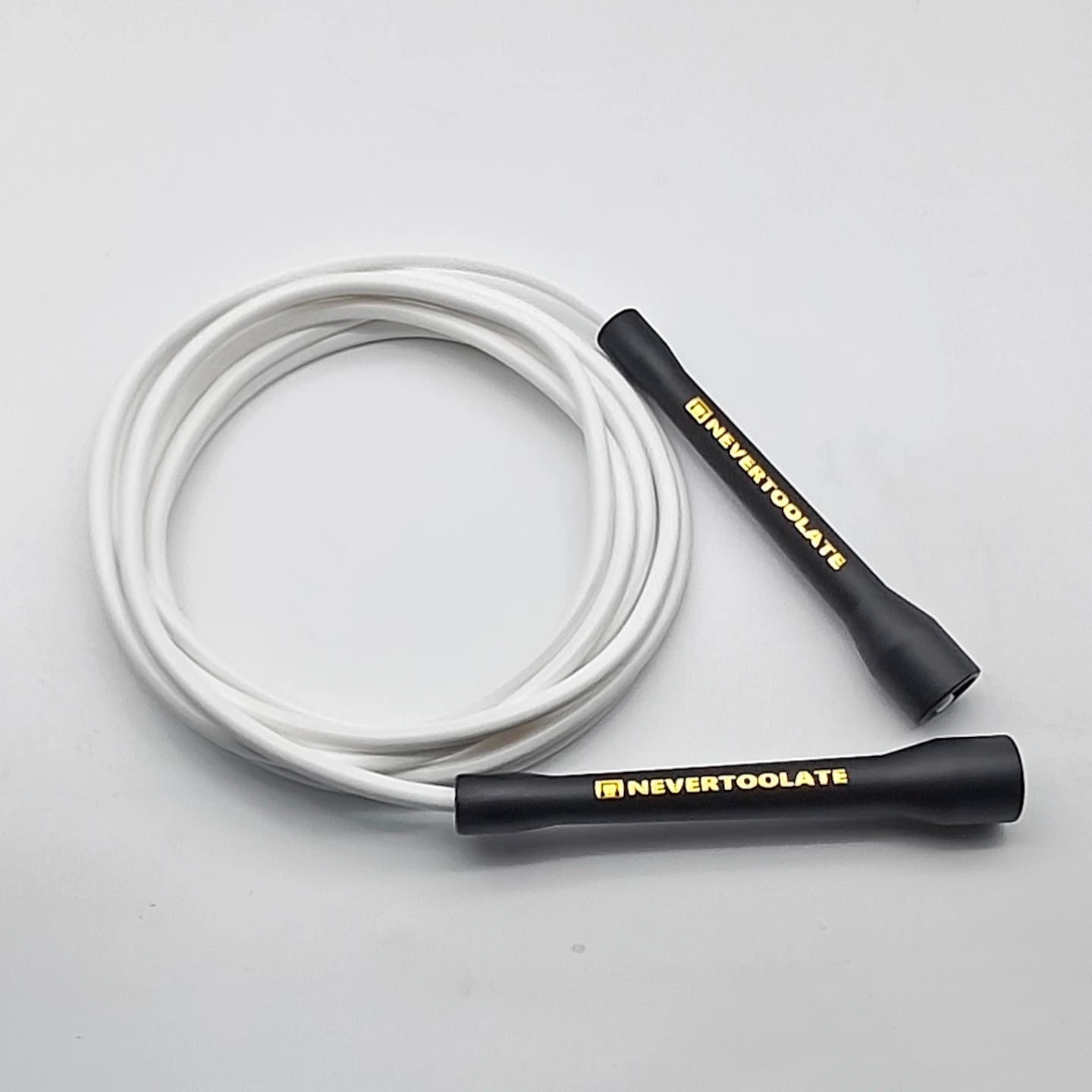 NEVERTOOLATE BOXING ROPE  fitness nylon core pvc 6mmx3.2m skip jump rope double under smooth outlet backup rope overgrip