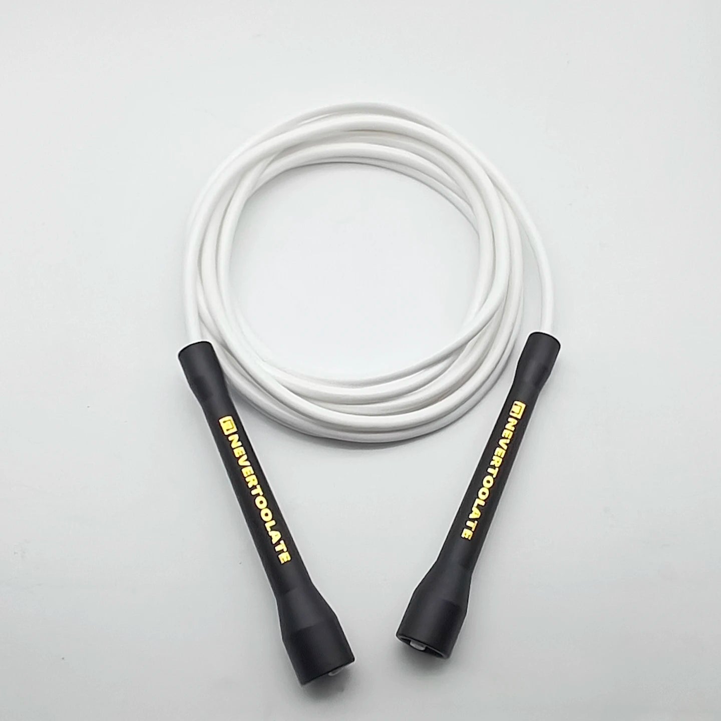 NEVERTOOLATE BOXING ROPE  fitness nylon core pvc 6mmx3.2m skip jump rope double under smooth outlet backup rope overgrip