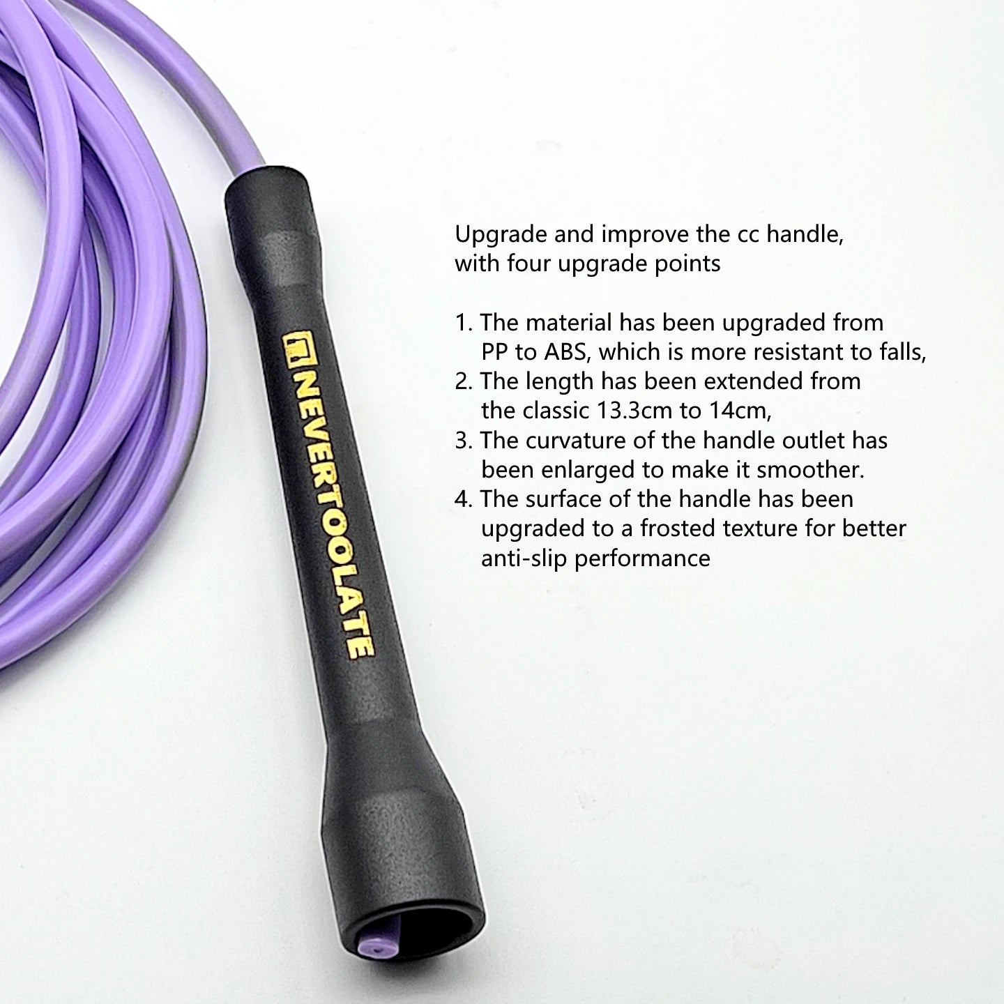 NEVERTOOLATE BOXING ROPE  fitness nylon core pvc 6mmx3.2m skip jump rope double under smooth outlet backup rope overgrip