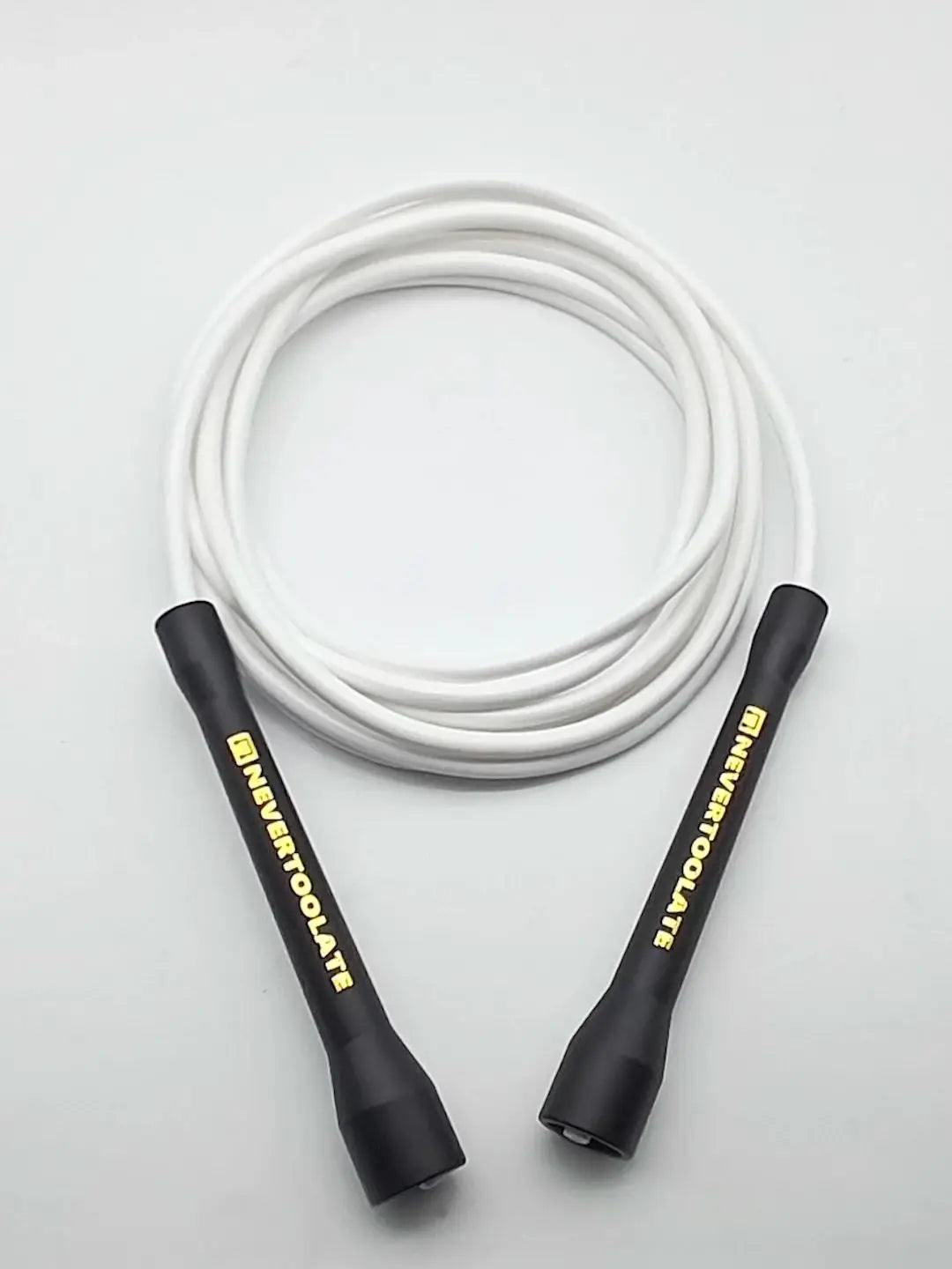 NEVERTOOLATE BOXING ROPE  fitness nylon core pvc 6mmx3.2m skip jump rope double under smooth outlet backup rope overgrip